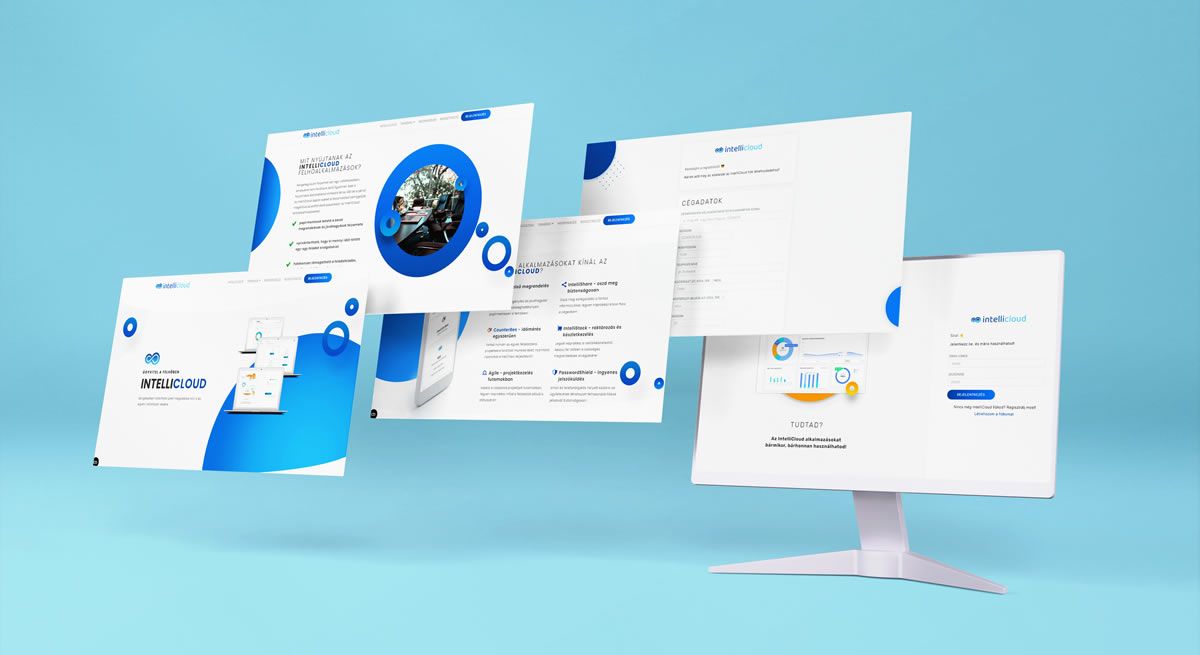 PixiArt webdesign - IntelliCloud weboldal
